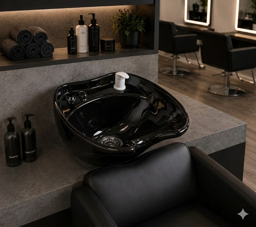 Black sink only salon - black,